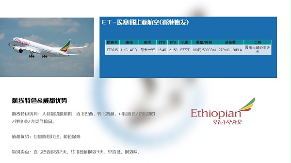埃塞尔比亚航空-香港始发
